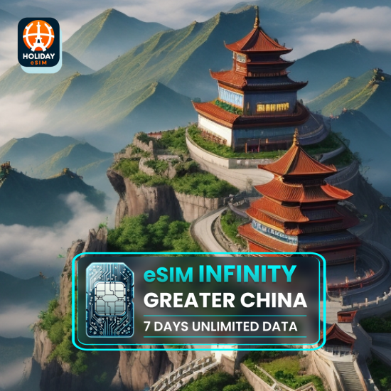 Infinity eSIM Čína Hong Kong Tchaj-wan